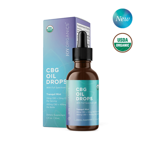 Joy Organics – Buy Tranquil Mint Organic CBD + CBG Tincture Online