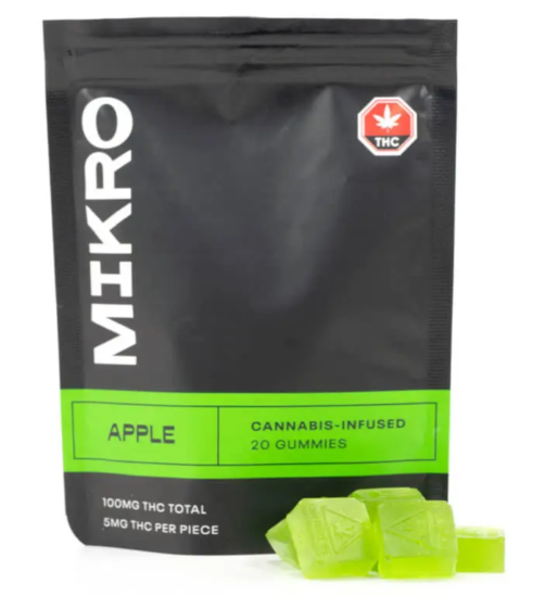 Mikro-100MG-THC-Gummies-Apple