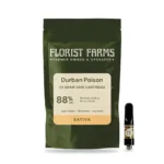 VapeMylar_FloristFarms_DurbanPoison_VapeCartridge_0.5g