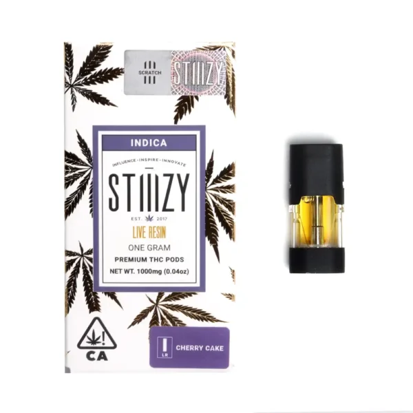 Buy Stiiizy Premium THC Pod Live Resin Cherry Cake 1g Online
